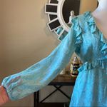 RAHI Aqua Poppy Daisy Ruffle Dress Large NWT Photo 7