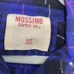 Mossimo Multicolor Blue Black Plaid Fall Flannel Woman’s Size XS/TP Photo 7
