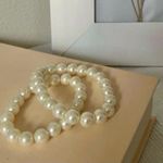 Set of Two Pearl Bracelets Vintage “Orillia” Stretch Bauble Classic Feminine White Photo 2