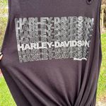 Harley Davidson Motorcycles Black Rhinestone Logo Tank Size S Photo 2