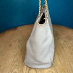 Tory Burch  Embossed Leather Bryant East West Tote Gray Shoulder Bag Le Fleur Photo 3