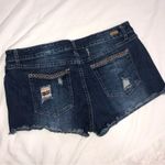 Red Camel Size 15 Jean Shorts Blue Embroidered Denim Stretch Boho Festival Beach Photo 2