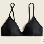 J.Crew NWT  French‎ Bikini Top in black XXL & 2X Photo 5
