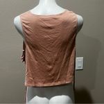 Lovers + Friends  tan tied crop top Photo 4