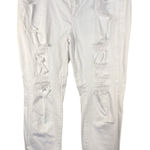 Torrid  Crop Boyfriend Straight Vintage Stretch Mid Rise Jeans Size 18 Distressed Photo 0