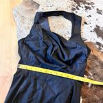 Helmut Lang Asymmetrical Pleated Denim Cutout Dress In Blue and Black Size 4 Photo 8