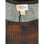 LuLaRoe Shirt Dress Black/Orange Pocket High/low Size XS Short Sleeve - Carly Photo 4