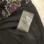 Free People Luca embroidered black v neck cross over cropped top size Medium Photo 4