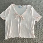 Gaze USA Baby pink front tie top Photo 0