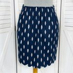 J. Crew Factory Sidewalk Ikat Print Linen Miniskirt Blue Size 2 Photo 1
