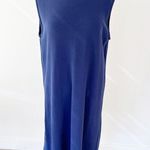 Eileen Fisher Lightweight Organic Cotton French Terry Dress Iris Blue | Medium Photo 0