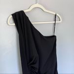 ASOS  One Shoulder Cocktail Party Open Back Mini Dress Black Small Medium 6 Photo 4