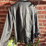 Jacqueline Ferrar  Genuine Leather Women Black Double Breasted Jacket Size XL Photo 6