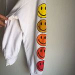 Aviator Nation  SMILEY SUNSET RELAXED PULLOVER HOODIE - WHITE Photo 3