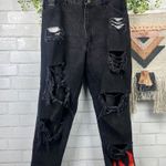 Wrangler Vintage Custom Flame Hand Painted Mom Jeans Photo 0