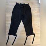 Grace Karin NEW  High Waist Pencil Pockets Bow-Knot Cropped Paper Bag Pants 2X Photo 2