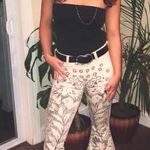 Free People Cream And Grey Flares  Photo 0