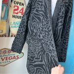 Fortune + Ivy  Animal Print Long Line Open Cardigan Photo 3