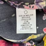 Milly 100% Silk Black Purple Pink Red Colorful Ruffled Women's Sleeveless Top, 6 Photo 6