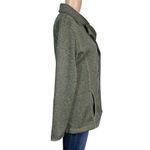 Eddie Bauer Womens Pea Coat Jacket Mid Weight Knit Button Closure Green Medium Photo 7