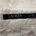 Lauren Ralph Lauren Cargo Capri Pants Womens Size 2 White Cotton Low Rise Photo 5