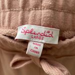 Splendid Women's Pink Velvet Trim Jogger Size L Drawstring $120 Photo 6