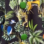 Unique Vintage Tarrytown Hostess Jungle Print Midi Dress Retro Pinup Size Large Photo 5