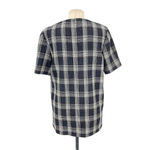 Proenza Schouler  Black Plaid Short Sleeve Structured Top Size‎ US 6 Photo 4