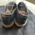 Saint Laurent  Black Spell Out Espadrille Shoes Size 38 Dust Bag Like New Photo 1