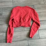 All saints red cropped sweatshirt Photo 3