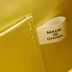 Vintage 80s 90s Gold Yellow Beaded Clutch Shoulder Bag Evening Glam Formal Photo 9