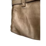 LANVIN Taupe Brown Leather Satchel Handbag Photo 10