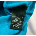 Ralph Lauren Lauren  Cotton Tunic Top‎ Size Lg Teal Long Sleeve Drawstring Waist Photo 6