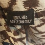 Tolani brown,white, blue & pink 100% silk tunic Photo 3