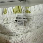 American Eagle White Floral Strapless Mini Dress Size Medium Photo 3