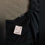 ZARA  BLACK MINI COMBINED VOLUMINOUS DRESS PUFFY SLEEVES  SIZE XXL Photo 9