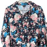 Torrid Floral Crepe De Chine Long Sleeve Button Up Midi Shirt Dress 3X Pockets Photo 4