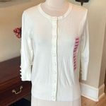Philosophy Off White Ivory Sweater Button Down Cardigan New Photo 0
