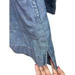 J.Jill Linen Blend Women's Tunic/Dress Popover Shirt Chambray Medium Photo 9