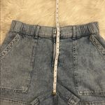 Gap Easy Utility high rise cotton denim shorts light wash Large Photo 7