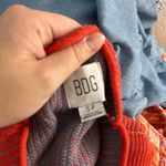 Urban Outfitters BDG Shauna Sky High Jacquard Cropped Long Sleeve Sweater Red Size Small Photo 4