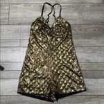 Kendall + Kylie Sequin Gold/Black Roper Cross Back Photo 2