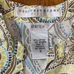 Geoffrey Beene  Multicolor Sleeveless Button Down Shirt‎ Stretch 4 Photo 1