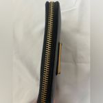 Marc by Marc Jacobs  Black Leather Zip Around Wristlet with Gold Hardware Photo 3