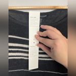 Eileen Fisher  PONCHO TOP XL GRAPHITE ORGANIC LINEN CREPE KNIT BATEAU NEW Photo 3