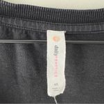 Anthropologie Daily Practice by Montauk V-Neck Dress Black Wrap Mini Cotton Tie Photo 11