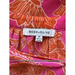 Rose + Olive Orange Pink Floral Sleeveless Blouse Womens Sz 3X Photo 3