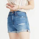 Madewell Womens High Rise Distressed Denim Shorts Jordie Wash Size 25 Photo 0
