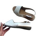 Comfortview NWOT! White Wide Width Adele Sling Sandals Photo 2