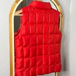 Gap vintage 2003 Y2K red puffer vest with zippered pockets on front and one hidden chest pocket Photo 3